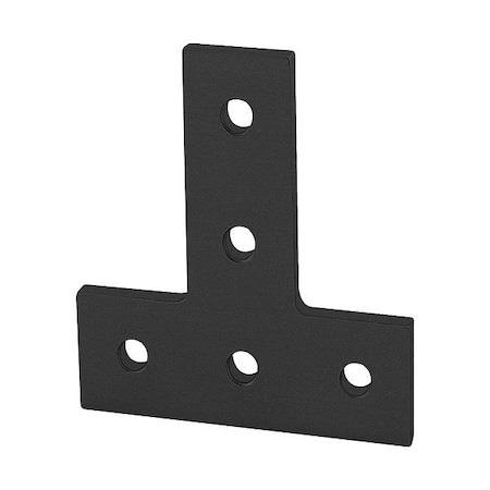 80/20 T-SlotFrmingConnector, Alum, Blk, 90mm, 4mm 30-4480-BLACK