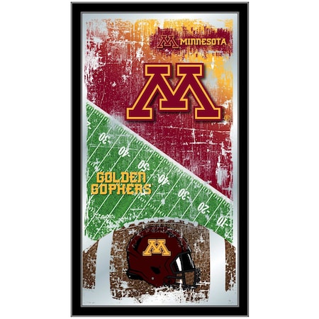 Holland Bar Stool Co Minnesota 15" x 26" Football Mirror MFtblMinnUn