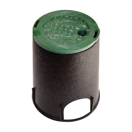 Nds 6 in. Black Round Valve Box 4537130