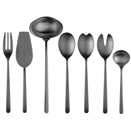 Mepra Linea Serving Set - 7 Pieces - Ice Black Gold 10482207ION