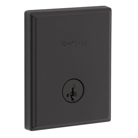 Kwikset Residential Deadbolts Single Cylinder Reversible Matte Black 258TRCT-514S.STRKP
