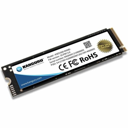 Kanguru Defender SED300 FIPS 140-2 Certified M.2 NVMe-Internal Self-Encrypting SSD-500G KSED300-NVME-500G
