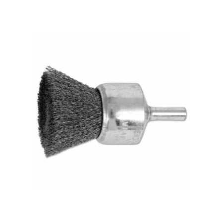 Pferd Standard Duty Crimped End Brushes, Carbon Steel, 20,000 rpm, 1 in x 0.006 419-82972