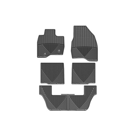 Weathertech Black, Front, Rear, and Rear All Weather Floor Mats W344-W231-W232