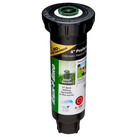 Rain Bird 4 in. H Adjustable Pop-Up Spray Head 1804AP8SAMPRS