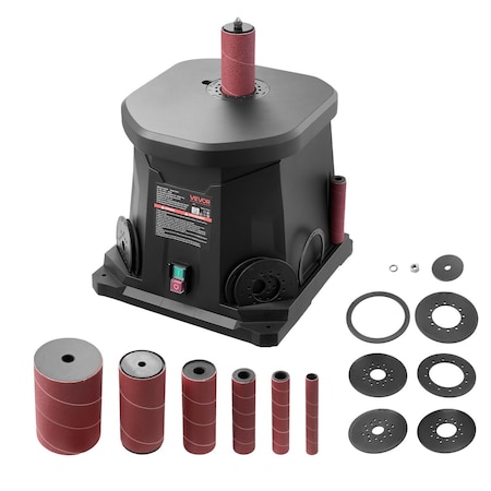 Vevor Oscillating Spindle Sander 2000RPM Benchtop Spindle Sander with 6 Sleeves OSM-1