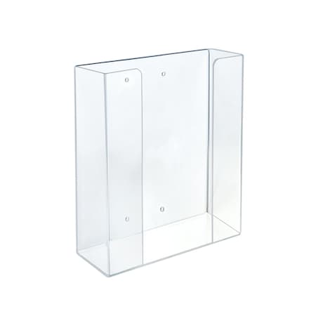 Azar Displays Glove Box with Hanging Hardware, Holds 2 Glove Boxes, 11H x 10W x 3.5D 255632-1PK
