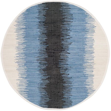 Safavieh 4 x 4 ft. Montauk Hand Woven Round Area RugGrey & Black MTK710A-4R