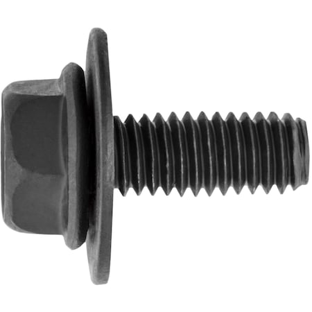 Auveco Hex Washer Head Sems Fender Liner Bolt M6-1.0 x 15mm, 25PK 22293