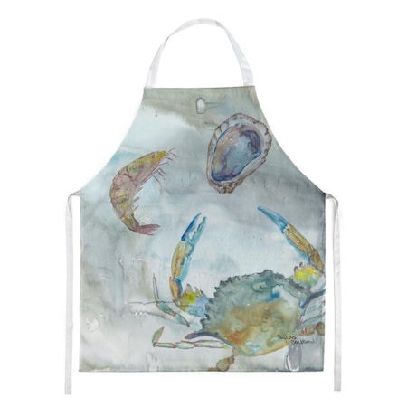 Carolines Treasures CrabShrimp & Oyster Watercolor Apron SC2010APRON