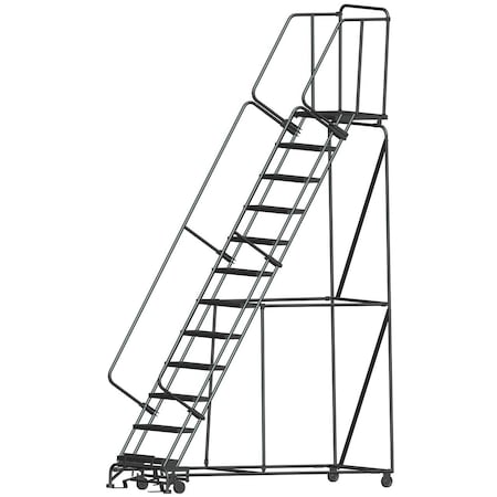 Ballymore Lockstep Rolling Ladder, Steel, 120 in.H 123221RSU