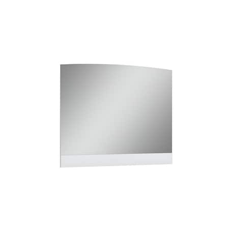 Homeroots 45" White Wood Framed Mounted Dresser Mirror 366259