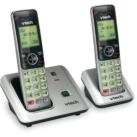 Vtech CS6619-2 DECT 6.0 Cordless Phone - Black, Silver CS6619-2