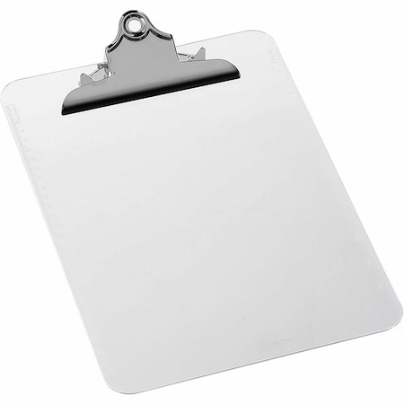 Business Source Spring Clip Plastic Clipboard, No Color BSN01860
