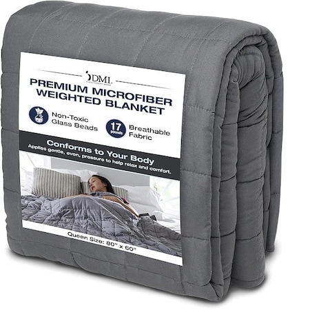 Dmi Weighted Blanket, Gray, 80 in L 650-1114-0600