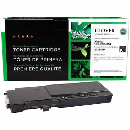 Clover Imaging Group Remanufactured Extra High Yield Black Toner Cartridge, Xerox 106R03524 201342P