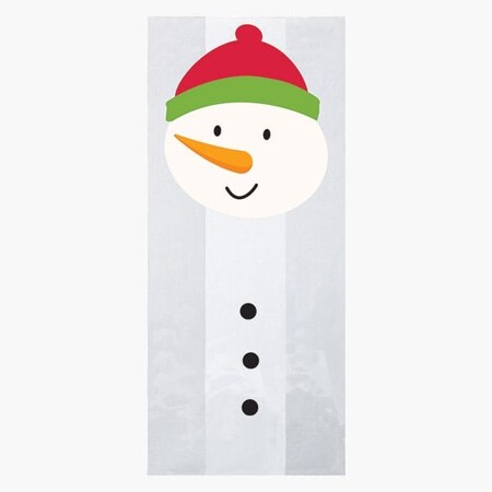 Nashville Wraps Snowman Cello Bags, 4x2.5x9.5 in, 100PK C2BSM
