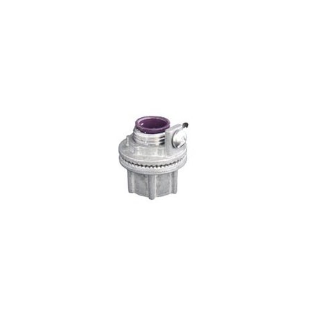Remke Conduit Fitting Grounding Hub, 1/2 in, Die Cast Zinc, Zinc Plated, Natural WH-1-G