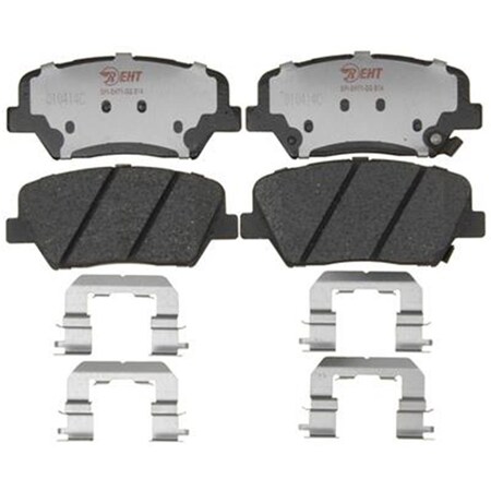 R/M Brakes RM Brakes EHT1432H Ceramic Brake Pad Set With Hardware R53-EHT1432H