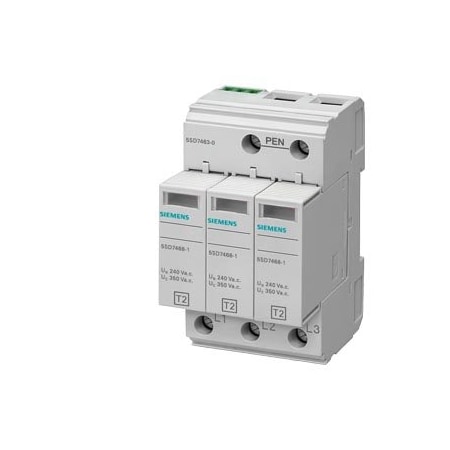 Siemens Surge arrester Type 2 Requirement class C UC 350V Pluggable protective modules 5SD7463-0