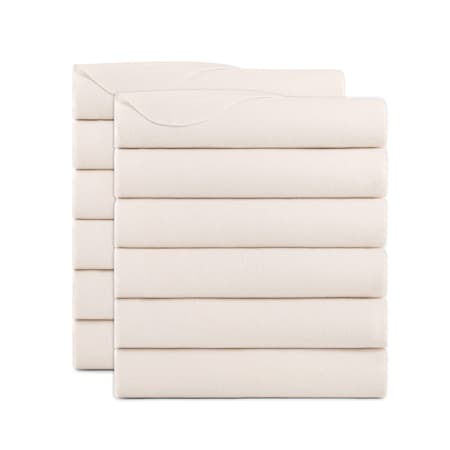 Arkwright Home Cozy Soft Polar Fleece Throw 50x60 Ivory (12pk), 12PK FLC-PLR-5060-IV