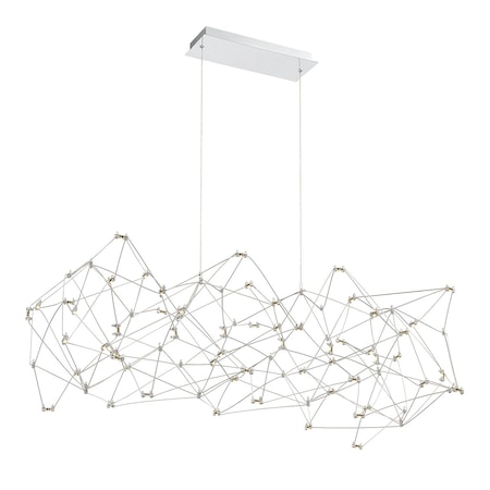 Eurofase Mucci Transitional LED Led Pendant, 1-Light, 3600 Lumens, White/Matte Black 38037-016