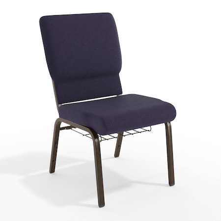 Flash Furniture Purple Fabric Church Chair, PK4 4-FD-CH02185-GV-ROY-BAS-GG