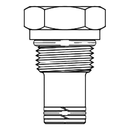 Bucher Hydraulics Hydraulic Cavity Plugs, 7/16''-20, Two-Way, 1, 2 CPLG-04-N-20-000