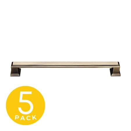 Sapphire Octa 7.5 in. 192 mm Center-to-Center CTC, Modern Cabinet Hardware pull 5-Pack SP-2044A-192-MAB-5