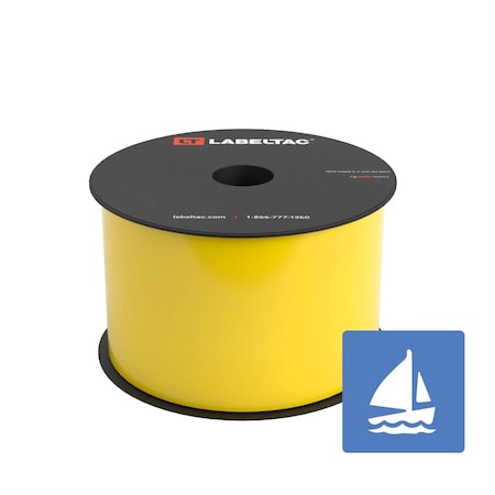 Labeltac Marine Supply 3in x 150ft LT4/Pro X, Yellow LT301MN