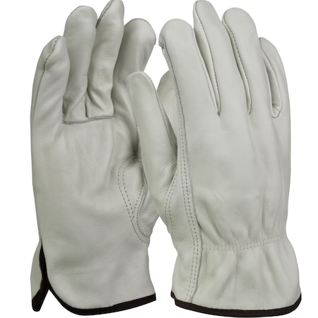 Pip Top Grain Cowhide Leather Drivers Glove with White Waffle Knit Thermal Lining, Keystone Thumb 1JL6133J