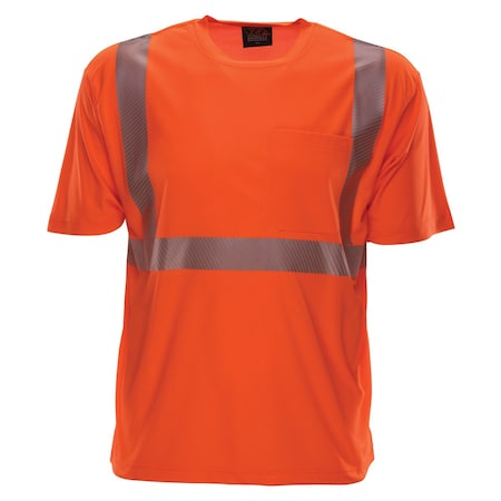 Reflective Apparel ANSI Type R Class 2 Short Sleeve T-Shirt with 3M Scotchlite Comfort Trim 102CT-OR-2X