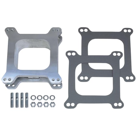 Track Usa Aluminum Carburetor Spacer - Holley & AFB 4 BBL - 2 in. - Open Center TR3611484