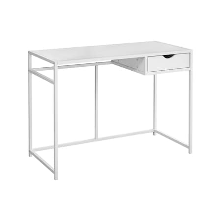 Homeroots 42" White Computer Desk 489827