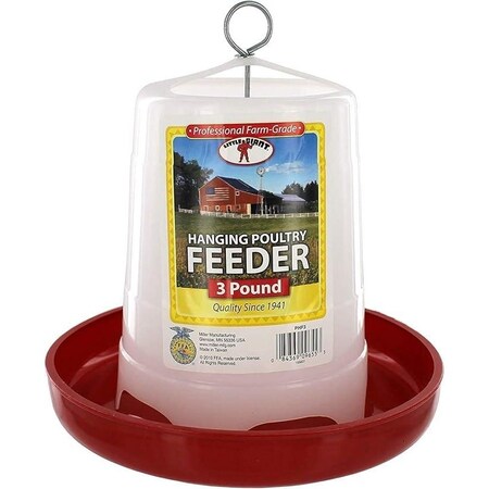Miller Mfg POULTRY FEEDER PLASTIC 3LB PHF3