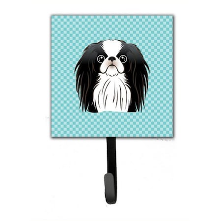 Carolines Treasures Checkerboard Blue Japanese Chin Leash and Key Holder BB1168SH4