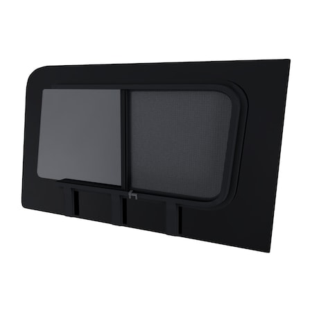Brixwell 1290mm x 768mm Glass Window For Mercedes Sprinter, Driver 3rd Sliding with Internal Screen DTSPCR009-INT