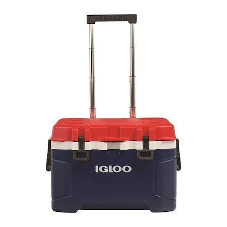 Igloo Trailmate Series 00035110 Roller Cooler, 52 qt Cooler, Americana 35110