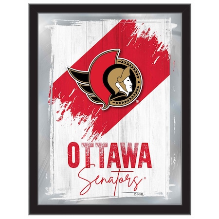 Holland Bar Stool Co Ottawa Senators 17 in.x22 in. Logo Wall Mirror MLogo
