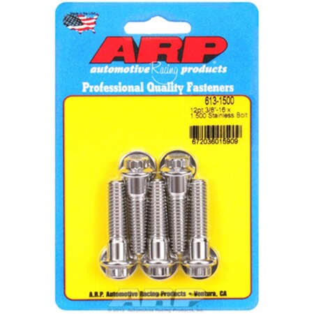 Arp 6131500 Ae Bolt Kit Stainless 300 0.3816 x 1.500 In. A14-6131500