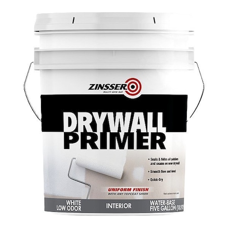 Zinsser Drywall Primer, White, 5 Gallon 1500