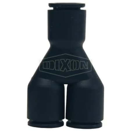 Dixon Legris by Push-In Wye, 1/8 in Nominal, Tube, 290 psi Pressure, Nylon, Domestic 31405300