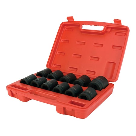 Performance Tool 11 pc. 3/4 in. Dr. Truck Impact Socket Set, 6 Point SAE Sockets, Cr-Mo Steel M792