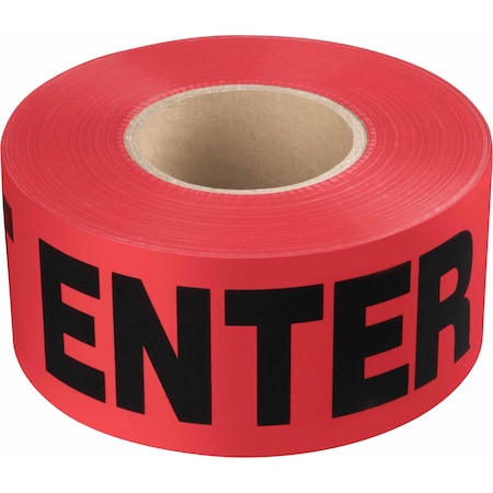 Ironwear 3in x 1000' Barricade Tape, Danger Do Not Enter, 2.5 Mil Thick, Red 1101-02