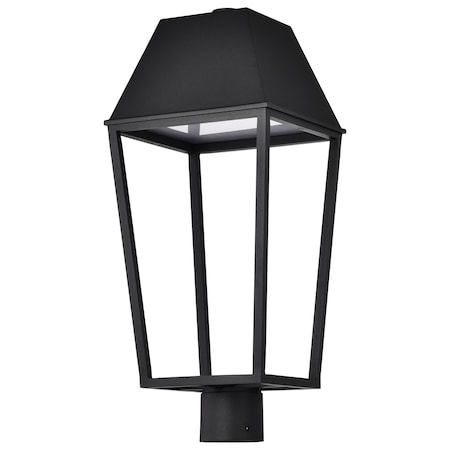 Nuvo Colt, 10 Watt, LED Outdoor Post Lantern, Matte Black Finish 62/2313