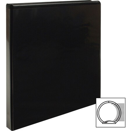 Business Source Roundring View Binder, Black, 4PK BSN09950BD