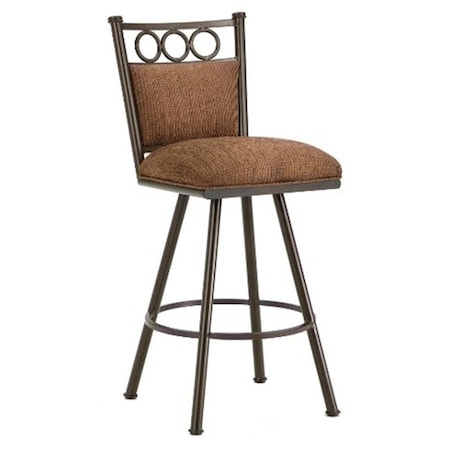 Iron Mountain Waterson Swivel Bar Stool, 30 in. Seat Height - Rust 3603430