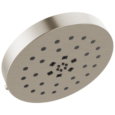 Delta Universal Showering Components H2Okinetic 4-Setting Shower Head with UltraSoak 52488-SS-PR