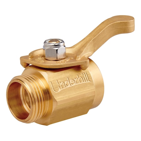 Underhill Brass PowerFlow Control Valve, 1'' NPSH Hose Thread CV10H