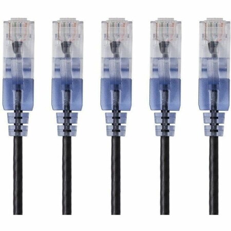 Monoprice SlimRun Cat6A Ethernet Patch Cable - Snagless RJ45_ UTP_ Pure Bare Cop 29446